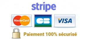 Paiement 100% sécurisé par Stripe - Données protégées