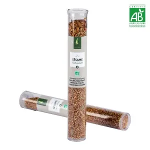 Graines de sésame toastées, enrichies à l'huile essentielle de sapin Bio